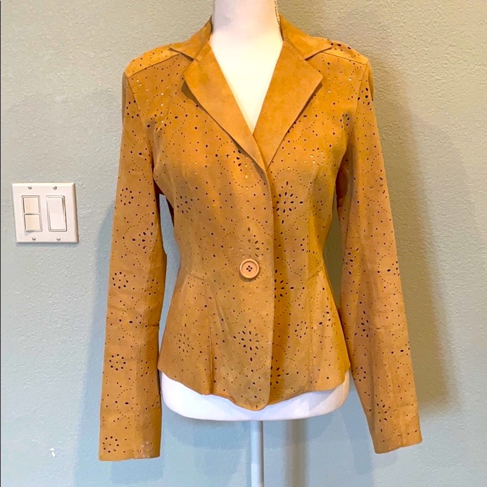 DI VITA LEATHER SUEDE JACKET SIZE 6
